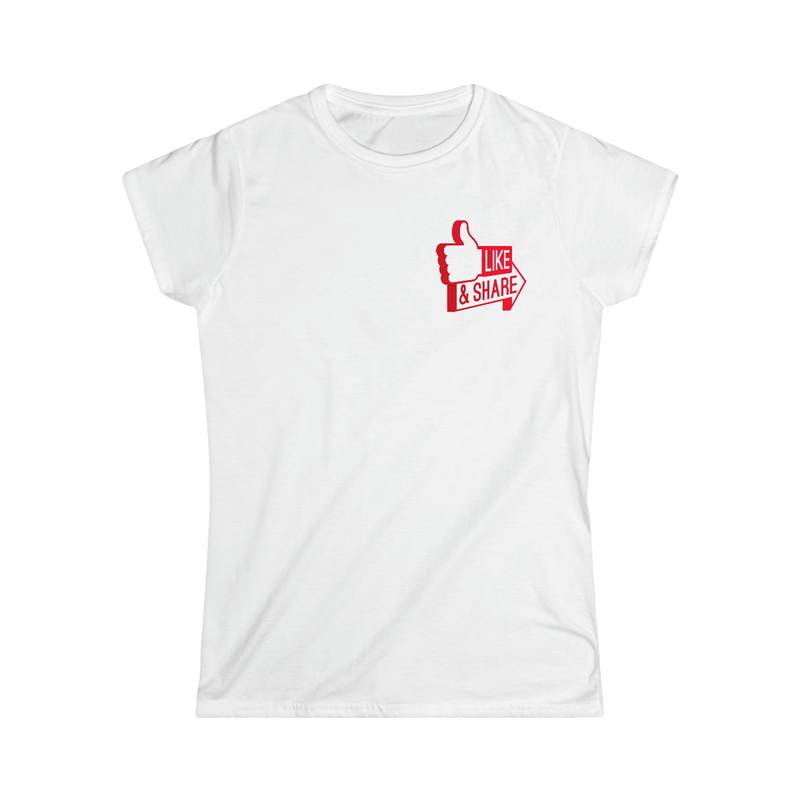- Like & Share T-shirt - Women's Softstyle Tee (Multi Color Option) - NoowAI Shop