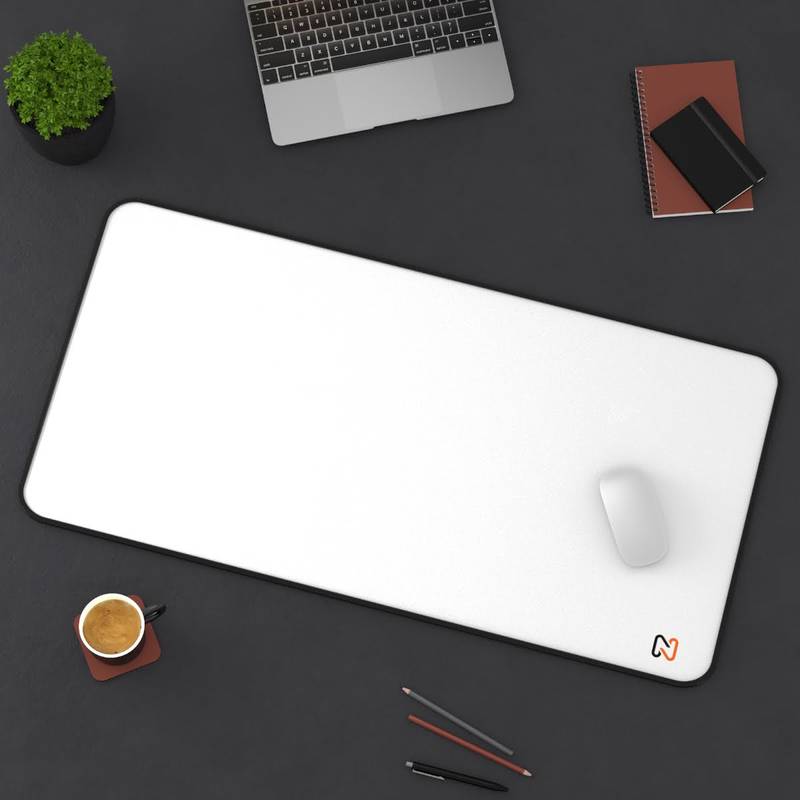 - White Desk Mat: Personalize Your Workspace with Style and Functionality - NoowAI Shop